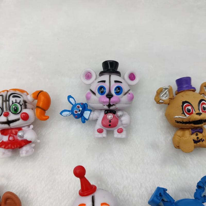 8 Pcs/Set Game Five Nights At Action Figure Toy PVC Midnight Toy Bear Chica High Quality Model Dolls Kids 6.5 Cm