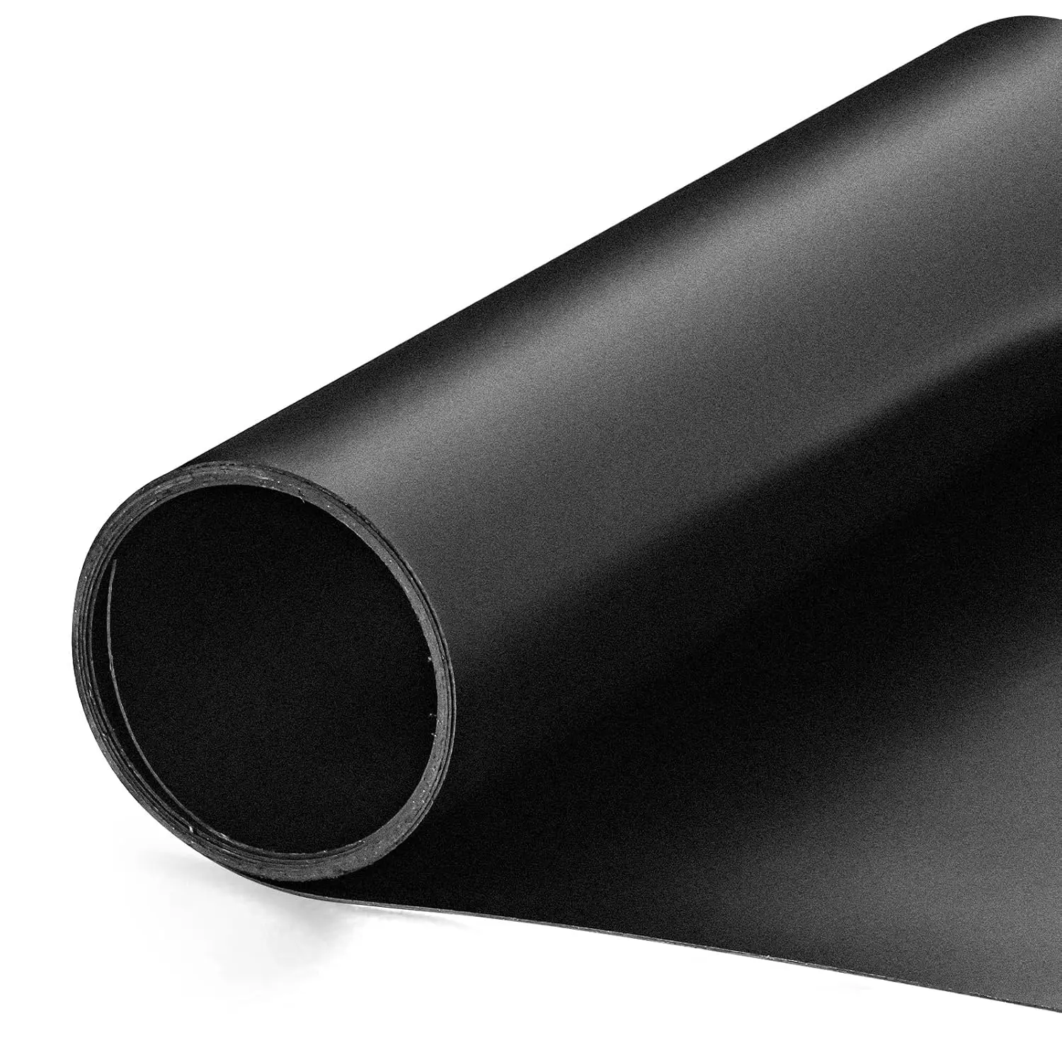 Black Plastic Roll 16x96In 0.8mm Thick Hard Polypropylene Flexible Plastic Sheet for DIY Crafts, Custom Gaskets, Furniture Trim Protective Liners, Heat Bendable Cut-to-Size