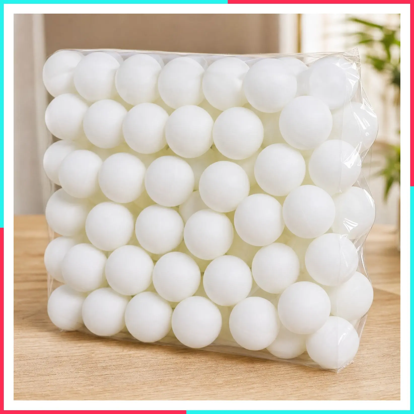 50-Pack White 3-Star Premium Training Table Tennis Balls