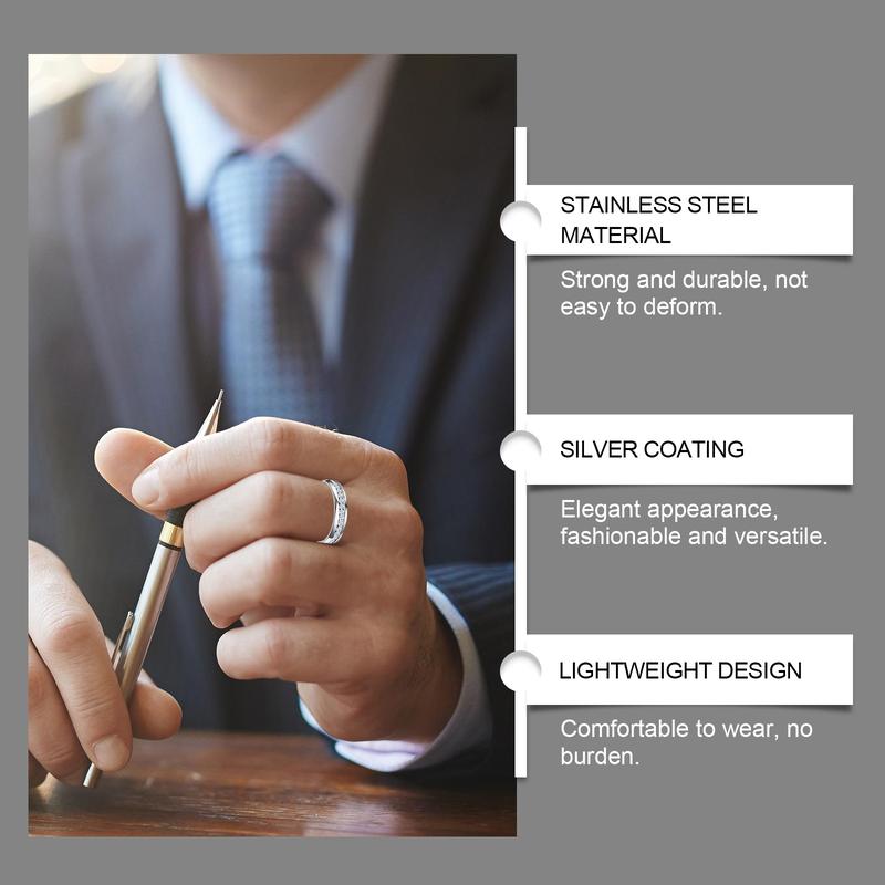 Hoexe Silver-point diamond ring - A comfortable and suitable ring for daily wear, suitable for both men and women, for activities as well.