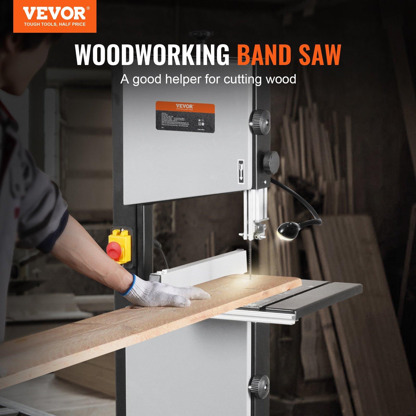 VEVOR Band Saw with Stand, 9.65-Inch, 560&1100 RPM Two-Speed Benchtop ...