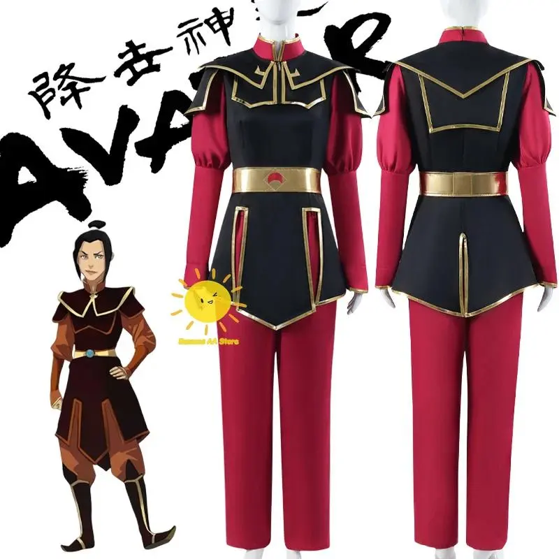 Anime Azula Cosplay Avatar The Legend of Korra Cosplay Costumes Azula Tops Shawl Waistseal Halloween Carnival Party Cos Women