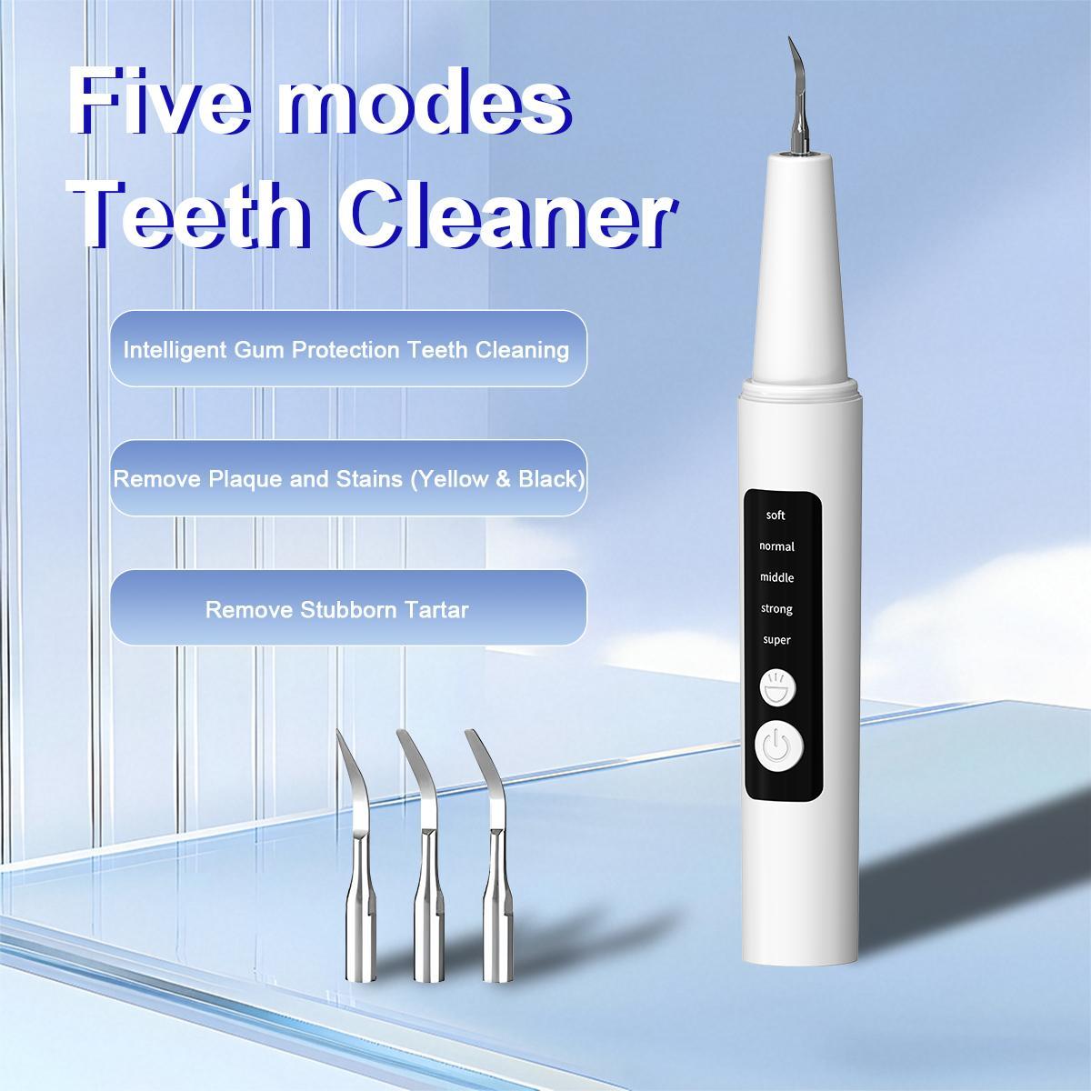 Ultrasonic Dental Plaque Remover for Humans & Pets - Professional Teeth Cleaning Kit for Tartar & Stain Removal, Safe & Gentle Electric Toothbrush for Cats, Dogs and People #SummerVibes