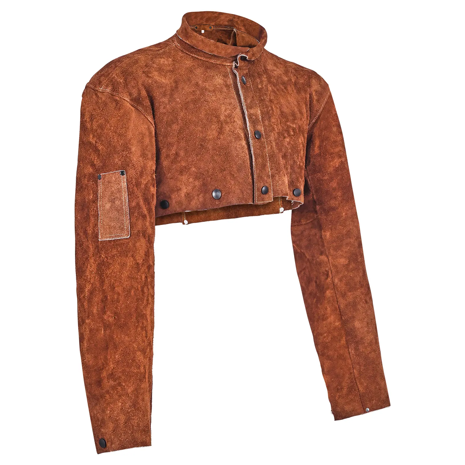Leather Welding Cape Sleeve, Heat-resistant Heat Resistance, Cowhide Leather Construction, Suitable Fit