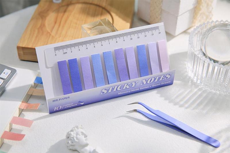 6 models 1200 index stickers Simple Morandi colour post it notes Gradient colour suitable for notebook reading marks