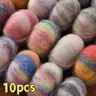 10 Skeins Gradient Mohair Silk Yarn, Rainbow Hand Knitting Yarn for Scarf, Hat and Shawl, Luxury Chunky DIY Knitting Supplies