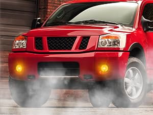 Nilight 2005 2006 2007 Nissan Armada 2004 2005 2006 2007 2008 2009 2010 2011 2012 2013 2014 2015 Titan Fog Light Assembly Amber Lens 880 Bulbs