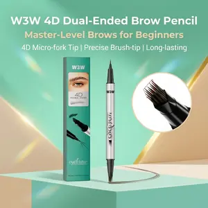 The Viral Multi-Tip Brow Pen W3W's Microblading Secret! Creates 1000 Realistic Hair Strokes Instantly, Waterproof & Smudge-Proof, Perfect for Sparse Brows #browtutorial #makeuptok Eyebrow Pencil