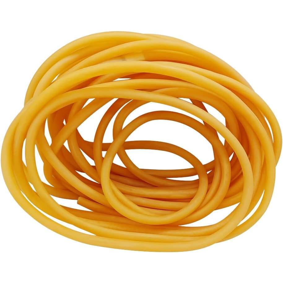 Latex Rubber Tubing, 4mm(5/32") ID x 6mm(1/4") OD 3 Meter Surgical Tubing for Home  Laboratory Speargun Band Slingshot Catapult Hose Tube Yifanyou Sports
