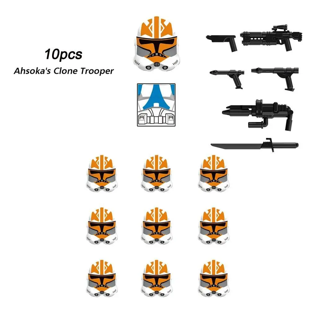 2026 new hot item 10pcs/set building Blocks Clone Trooper the bad batch mini action toy doll 501st Legion Coruscant Guards