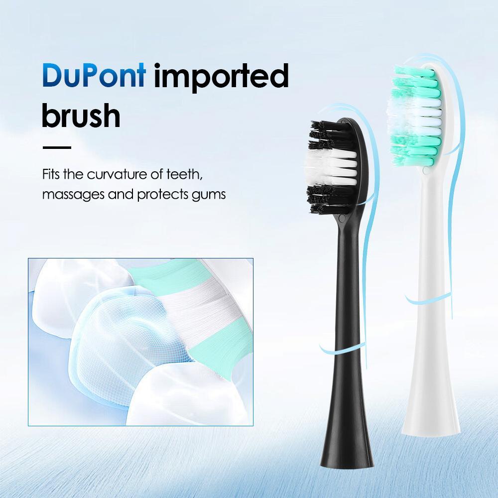 6-speed Adjustment Electric Toothbrush with Replacement Brush Head, 1 Set Waterproof Type C Charging Deep Cleansing Protecting Gums Toothbrushes for Adults, Teeth Cleaner, Toothbrush Kit