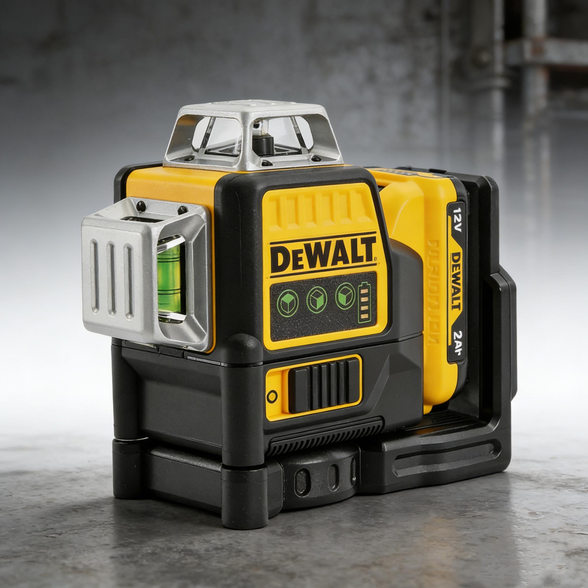 DEWALT 12-Line Green Laser Level DW089LG 3D, Self-Leveling, IP54 Waterproof, Perfect for Carpenters & Tilers