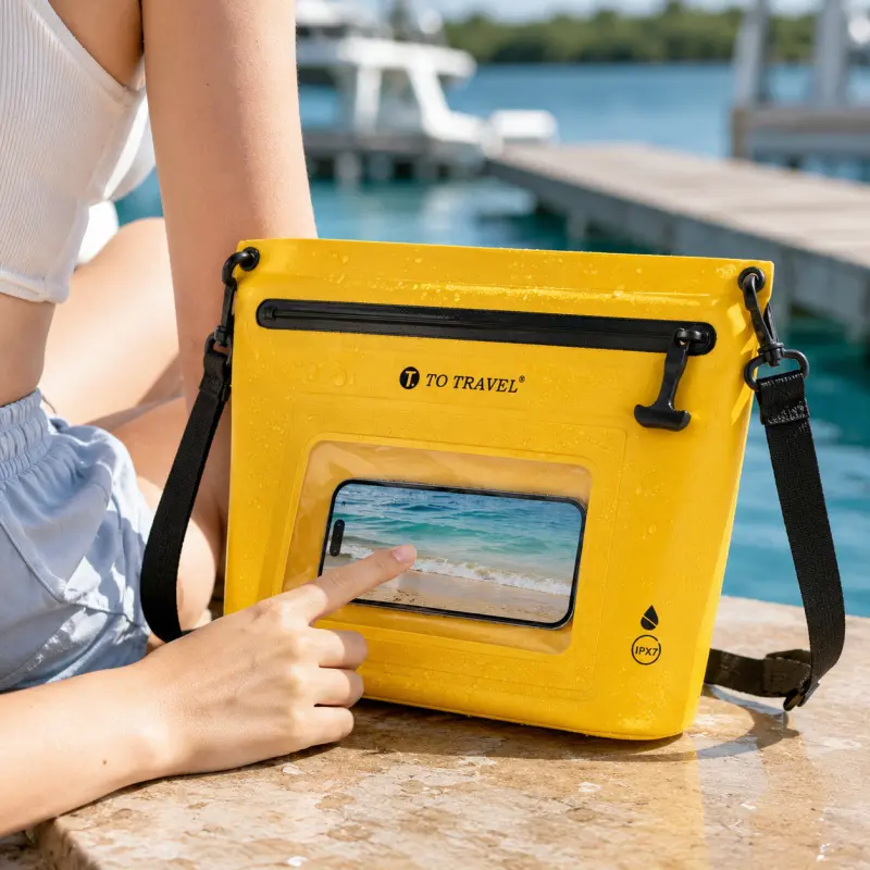 Waterproof Bag Ipx7 Full Waterproof, Waist Pack, Dry Bag, Outdoor Camping, Swimming Pool, Sauna, Hiking, Fishing, Skiing, Running, Phone Case