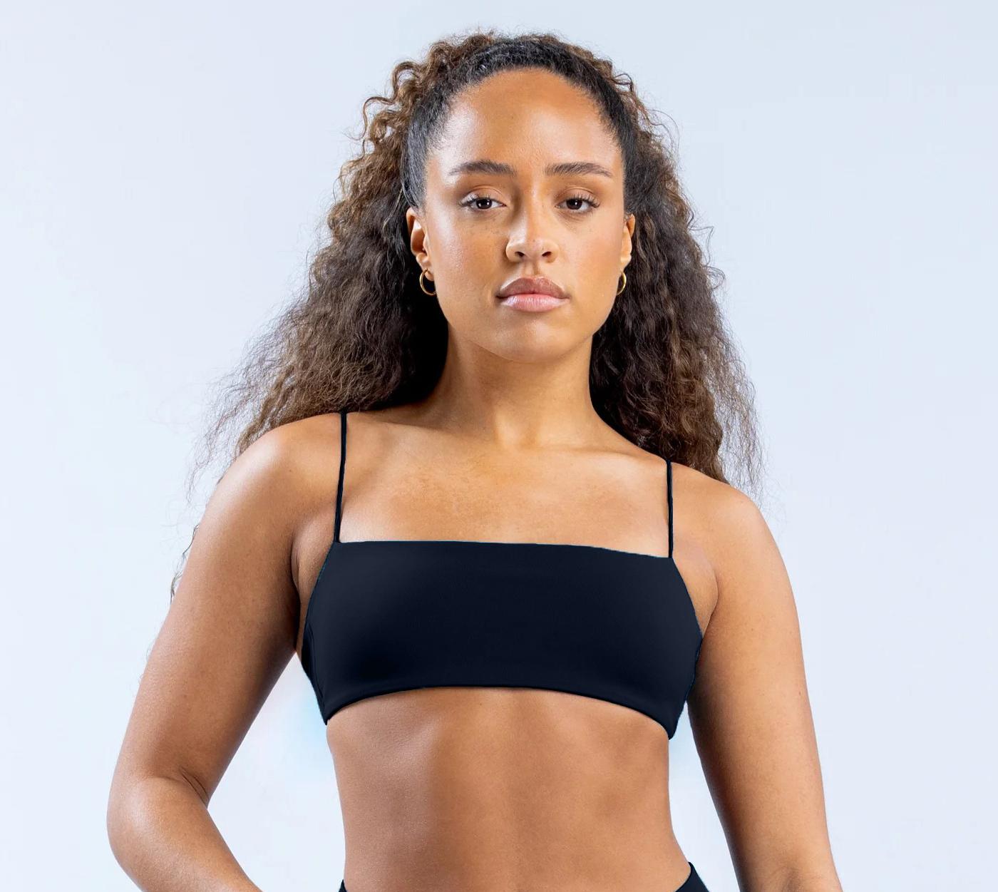 DFYNE's newest and hottest thin-strapped backless bra |   Matte finish, exposed back, padded, high-elastic sports bra, perfect for summer hot girls, wear as outerwear or innerwear.