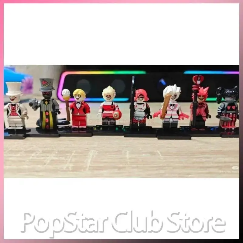 2026 New hot item   Hazbin el Animation Angel Lucifer Cherri Minifigure Action Figure Model Desktop Ornament Collection Toys Gifts ﻿In Stock