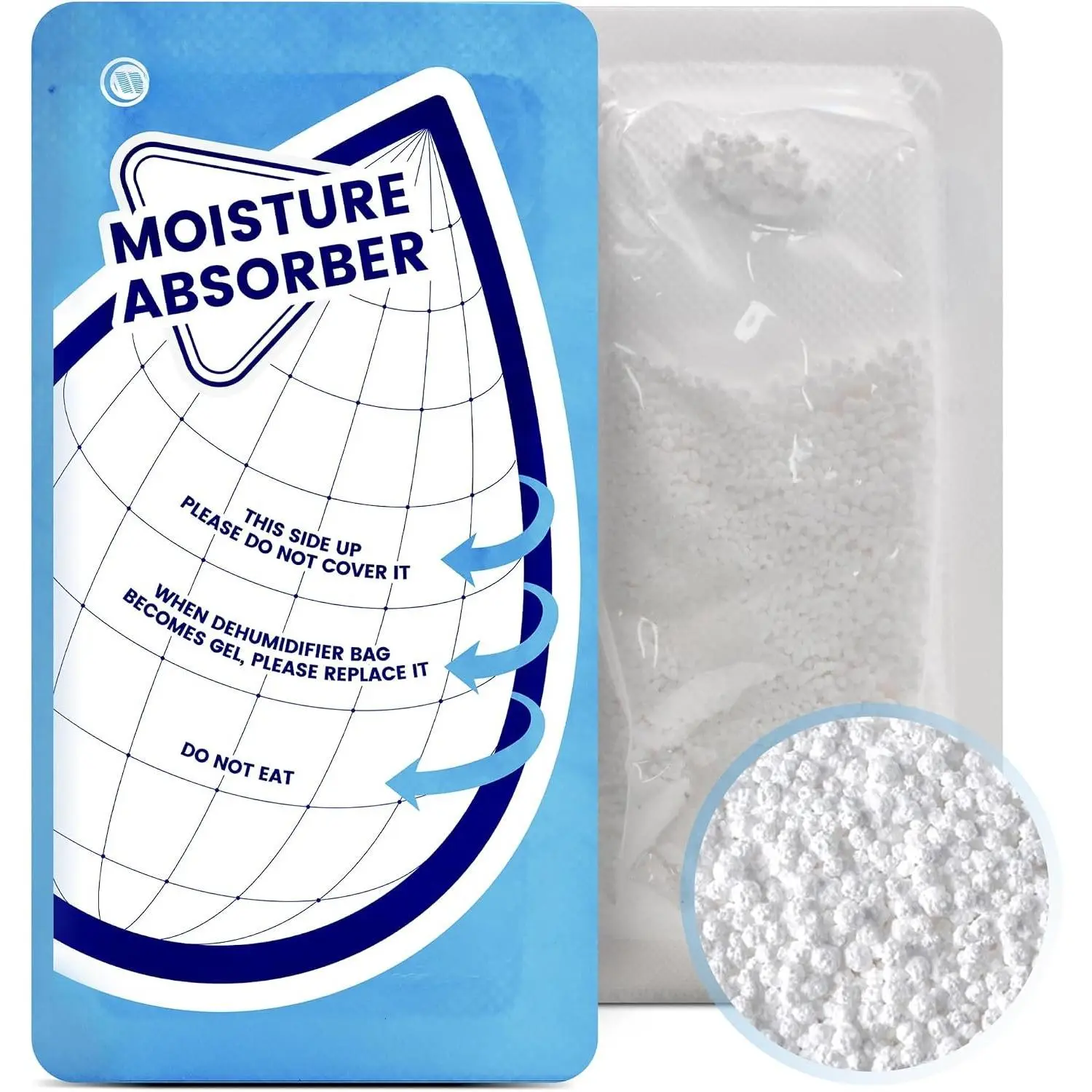 25 Gram 10 Packs  Absorbers Packs, Leakproof Desiccant Dehumidifier Bags for Bathrooms, Basements, Rvs, Humidity Absorbers Packets for Closet