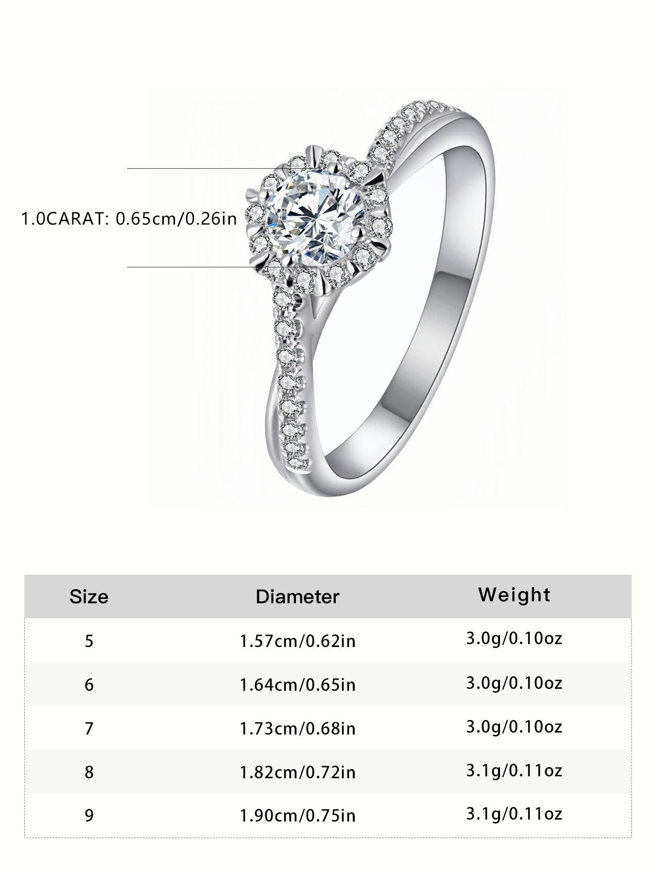 S925 Sterling Silver Synthetic Moissanite Design Ring, Luxury Engagement Ring, Engagement Wedding Rings, Perfect Holiday Gift for Women