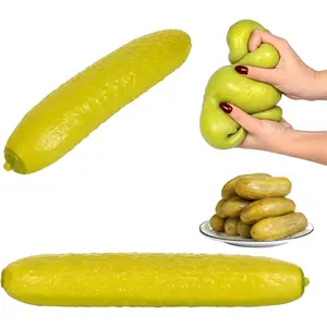 Jumbo Pickle Squíshy Toy, Stretchy Slow Rebound Fidget Toy, Pickle Squíshy Toys,Soft Texture and Funny Design,Unique Party Favor for Adults