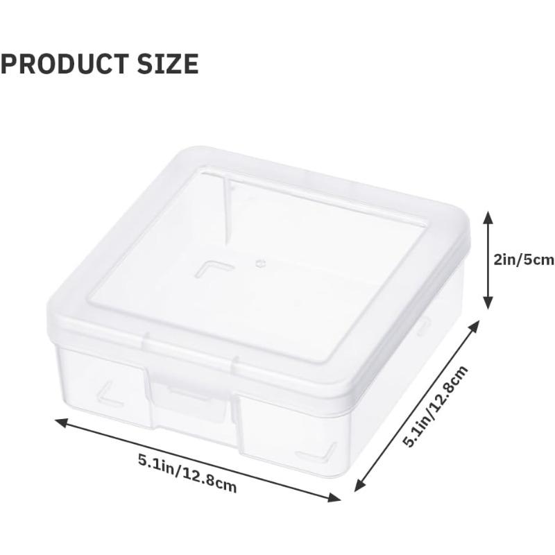 Plastic Storage Box Clear 18 Pack Stackable Storage Bins with Latching Lids Storage to Organize LegoCrayon Pencil and Other Small Product Clear