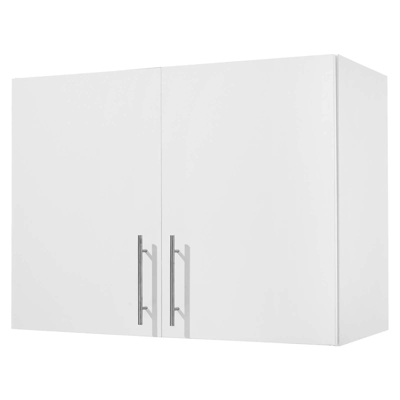 VEVOR 2-Tier Wall Mounted Storage Cabinet, 16" Depth 32" Width 24" Height White Cupboard with Adjustable Shelf & 2 Doors, for Laundry Room, Bathroom, Kitchen (Tools & Hardware)