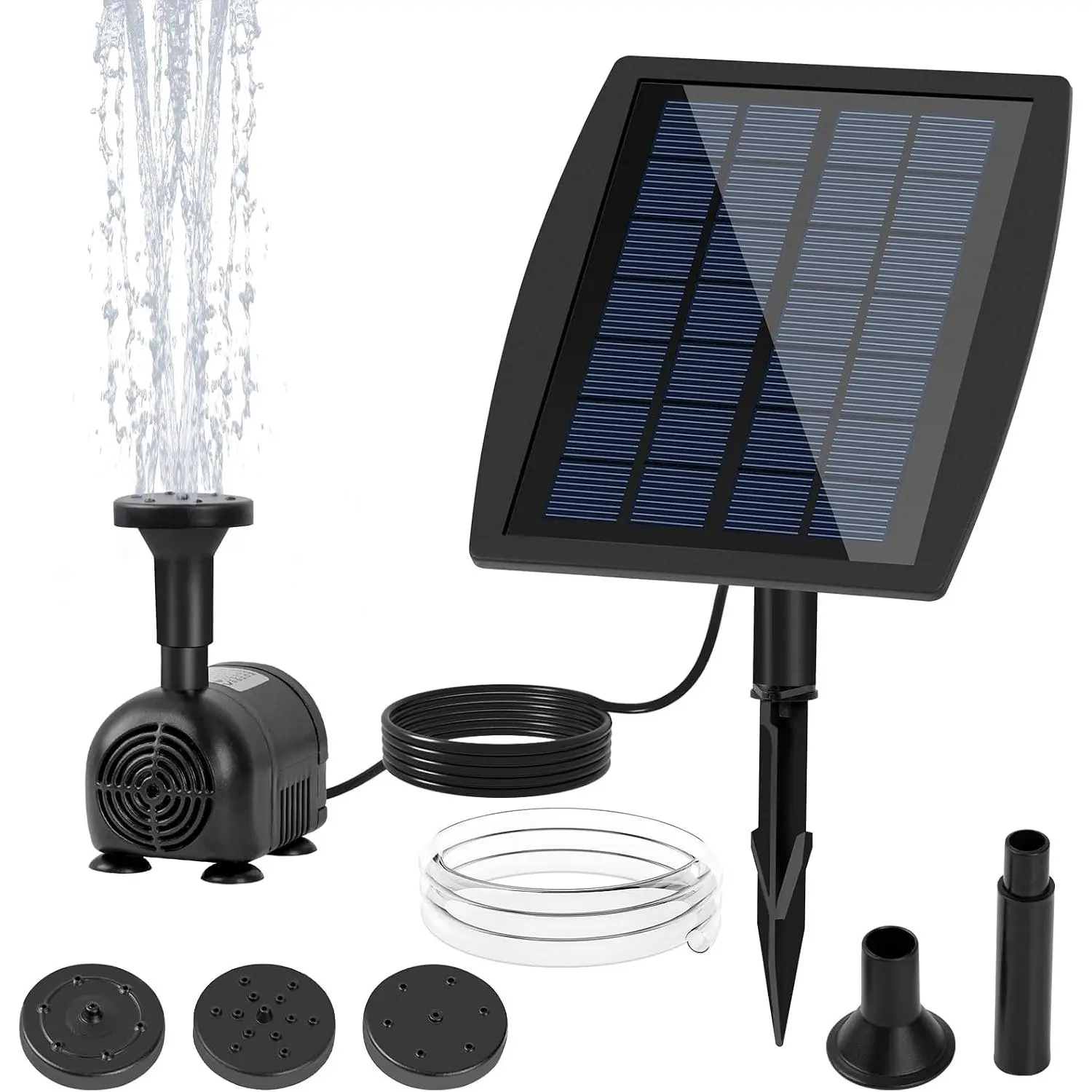 Solar Fountain Pump 2.5W for Bird Bath - Solar Powered Water Pump for Small Pond Garden Water Feature, Eco-Friendly Outdoor Fountain