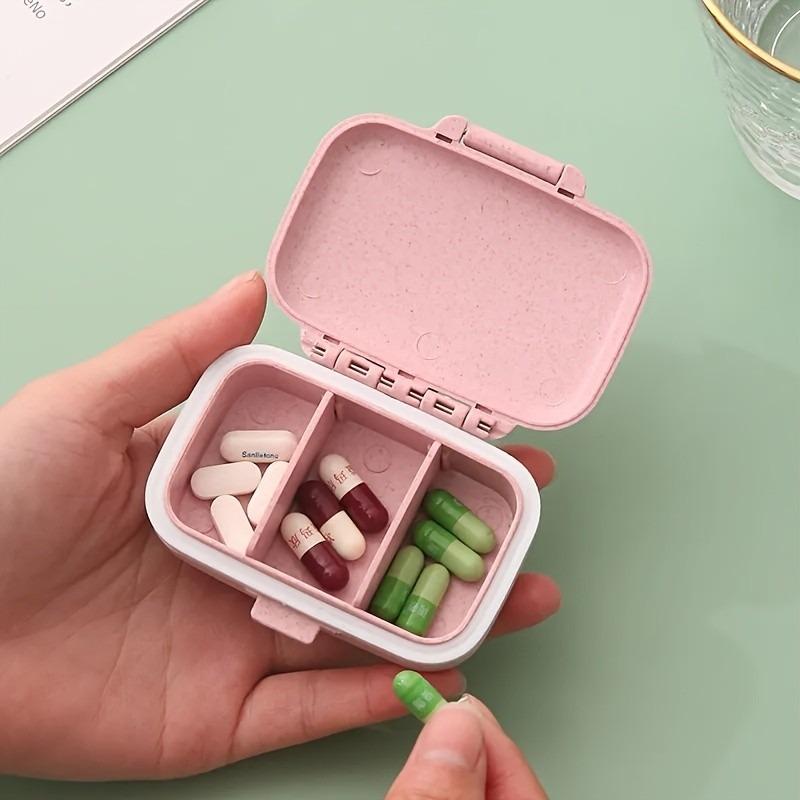 1pcs 3 Grids Travel Portable Pill Case Medicine Storage Drug Dispenser Moisture-proof Pill Box Sundries Container Tablet Organizer Vitamin Organizer