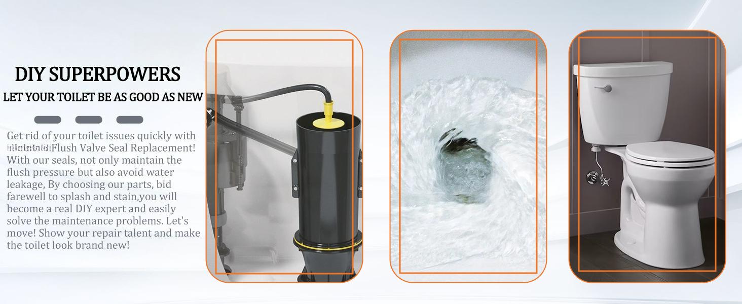 Flush Valve Seal for Toilet, GP1059291 Silicone Replacement for Toilets - Upgraded Seal Kit Compatible with Kohler K-GP1059291 Canister Flush Valve Seal for Toilet, GP1059291 Silicone Replacement for Toilets - Upgraded Seal Kit Compatible with Kohler K-GP1059291 Canister