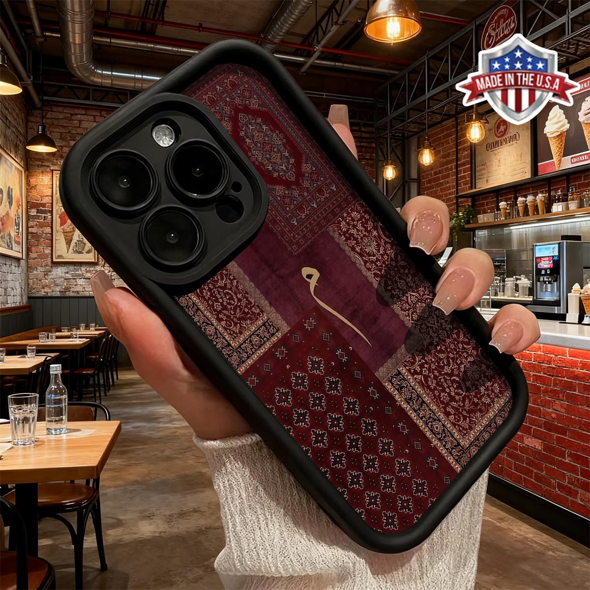 Vintage Persian Patchwork Pattern Design Case for iPhone 17 16 15 14 Pro Max 13 12 11 XR XS Plus Air Slim Shockproof Anti Drop Protective Lightweight TPU Cover