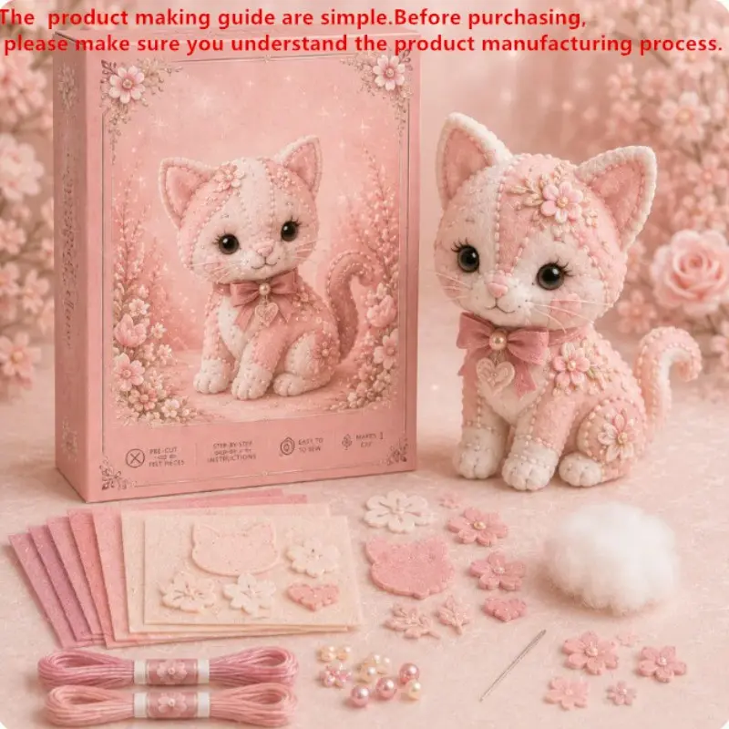 Forest Friends DIY Felt Patchwork, Creative Craft Kit, Perfect for Kids & Adults, Easy-To-Use Material, Fun & Educational Activity