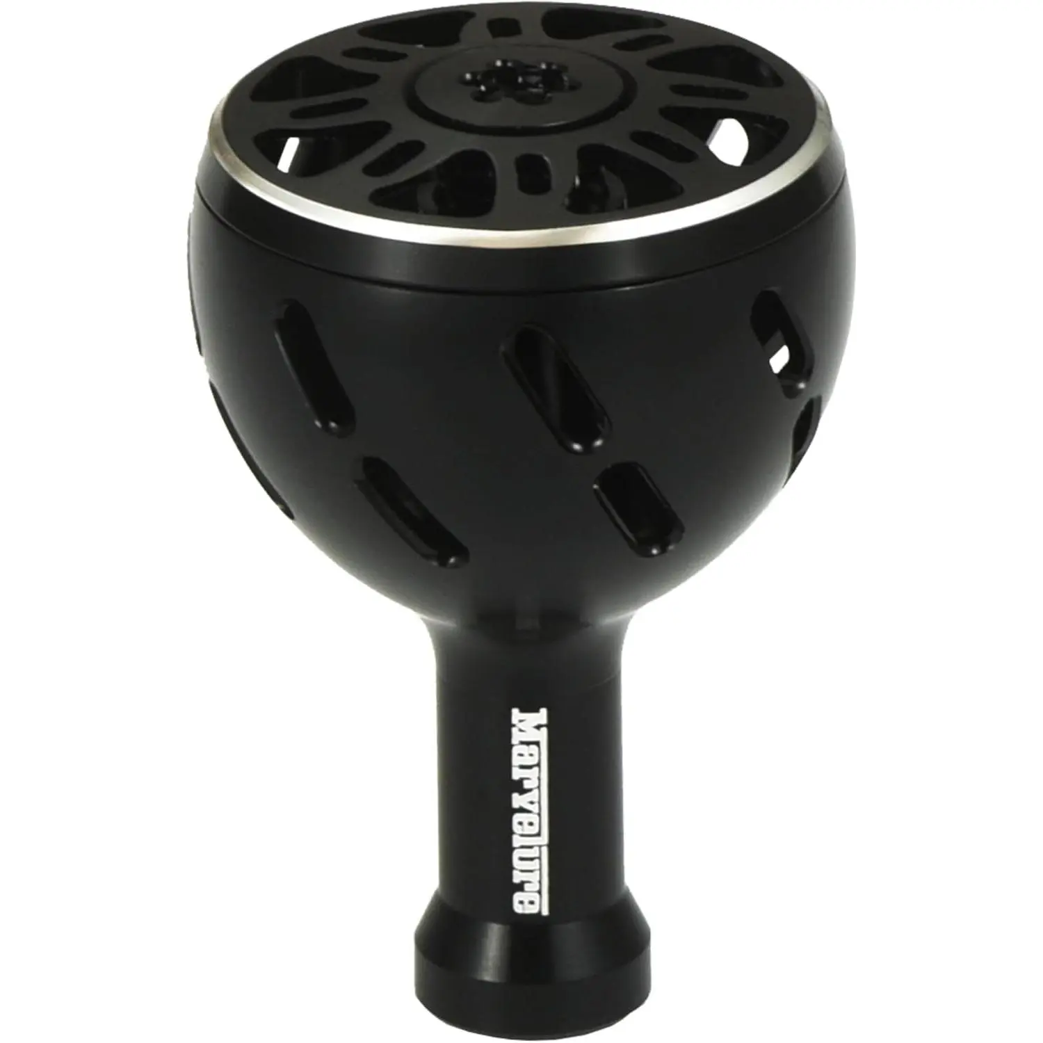 Power Knob Compatible for Shimano Vanford Vanquish Stradic Ci4 Twin Power, Daiwa Ballistic LT Fuego LT Tatula LT Handle Knob Replacement (Black Silver A, 31.9 mm)