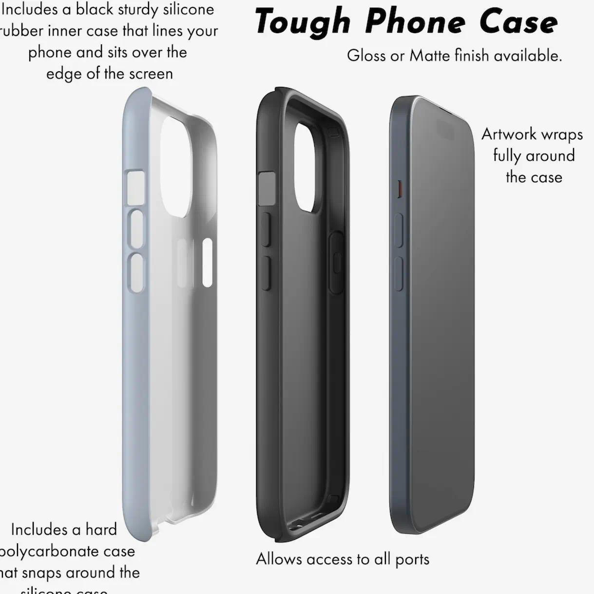 Ver.2 Deftones — Snake-Pattern Music Series Phone Case | Compatible with iPhone 17, 16, 15, 14, 13