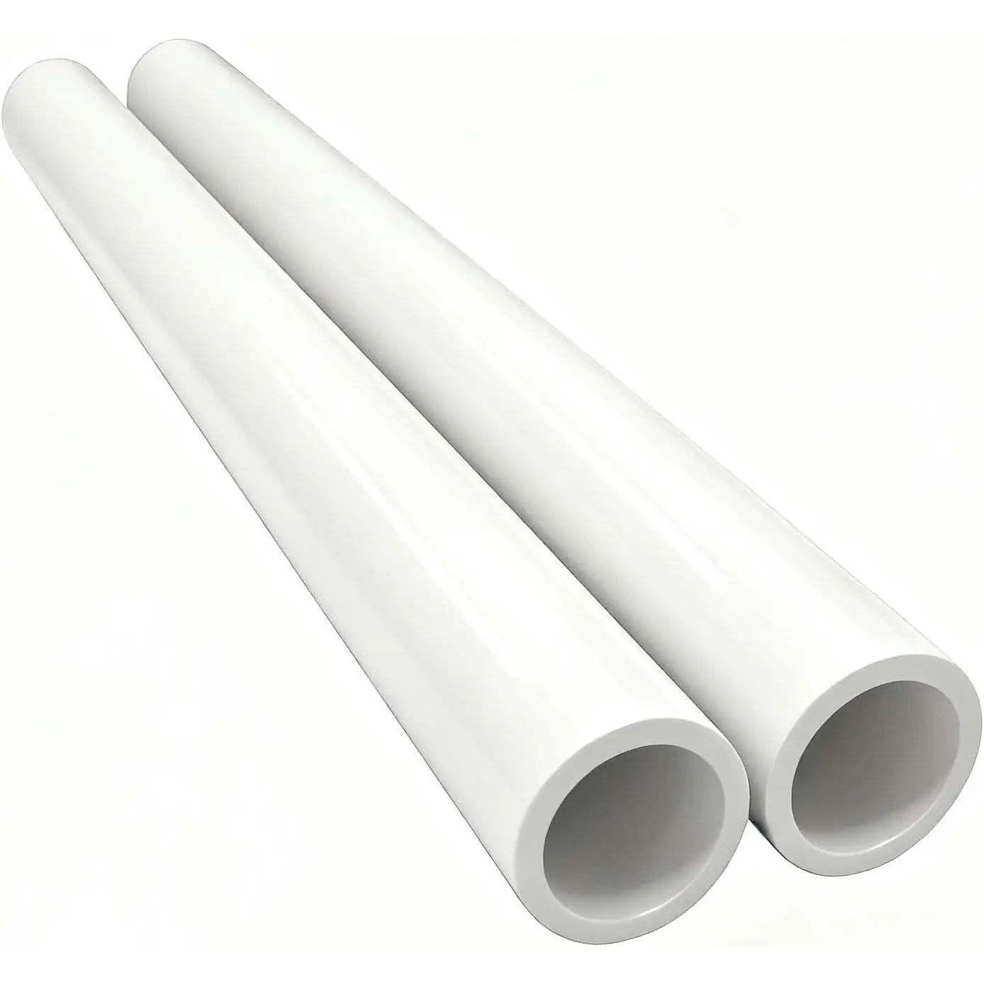YSIL 1-1/2" PVC Pipe 1FT Long Sch40 Furniture Grade White 2 Pack | for Home,Farm,Garden,Workshop