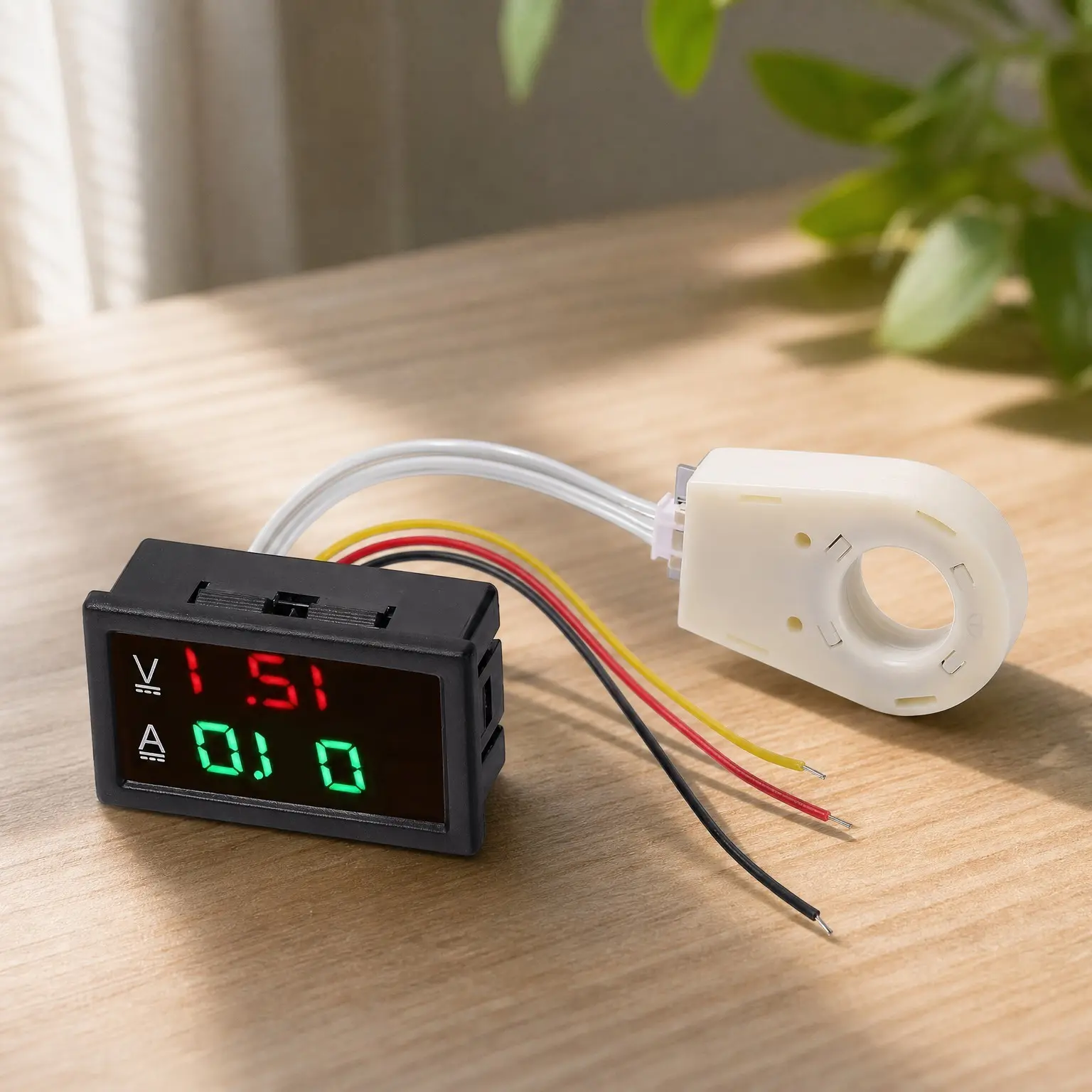 DC 5-100V 100A Volt Amp Meter with Hall Effect Current SensorGift