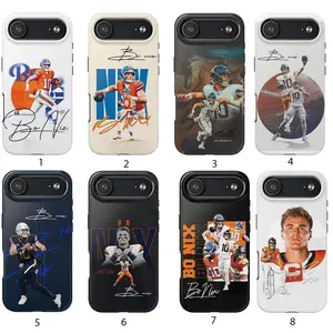 Bo Nix Collections Shockproof TPU Phone Case - Bronco Country Vibes for Football Lovers, Suitable for iPhone 17-11 Pro Max/Plus and  Samsung Galaxy S23-25