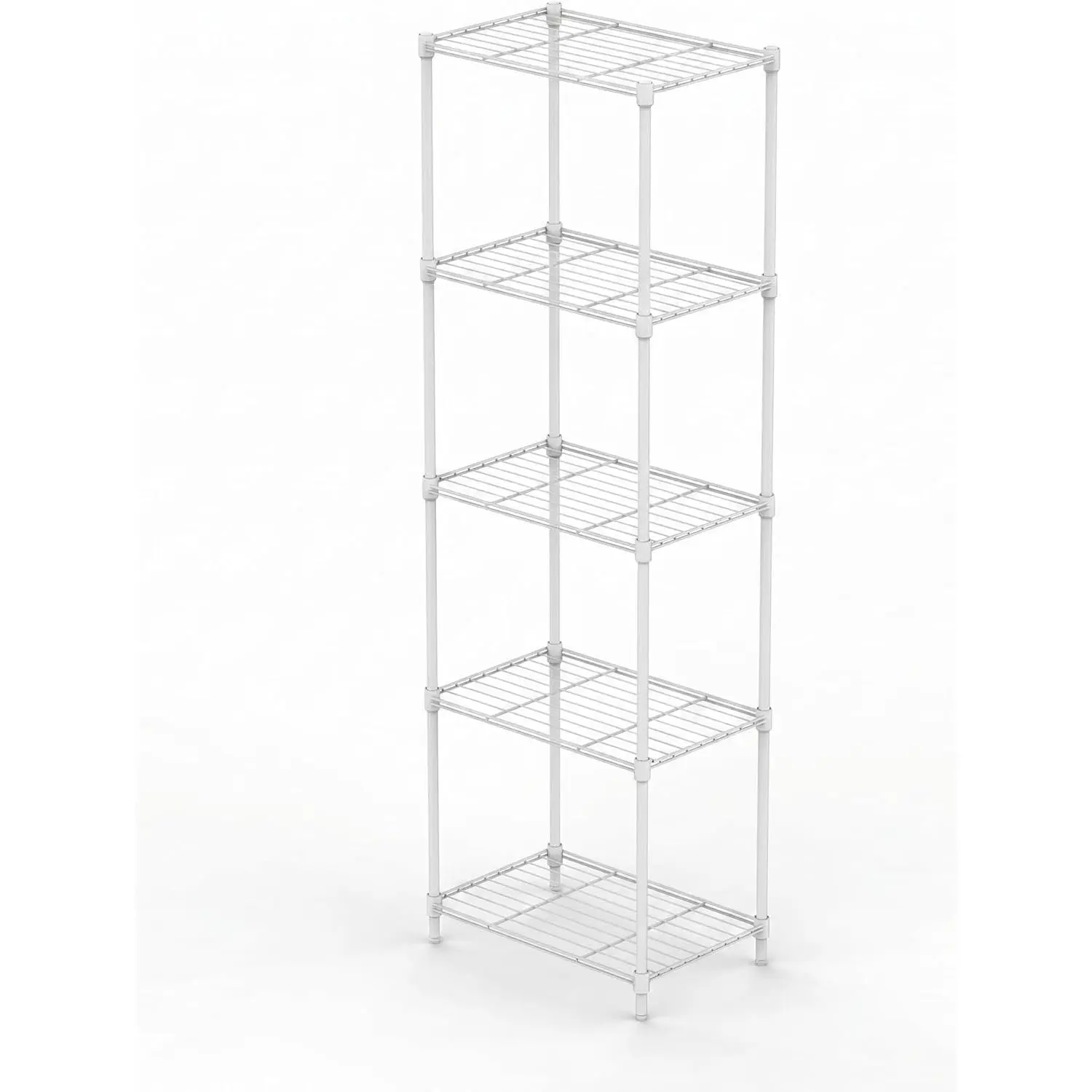 Metal Storage Shelf Multi Tier Organizer Rack Heavy Duty Freestanding Storage Shelving Unit for Kitchen Garage Laundry Room Home Office