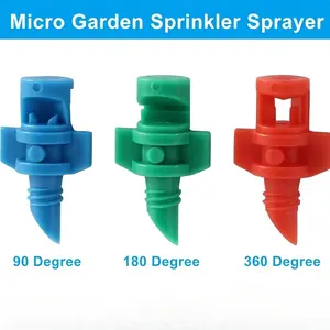 [300pcs] 90/180/360 Degree Sprinkler Garden Lawn Sprinkler Micro Sprinkler for Plant Irrigation