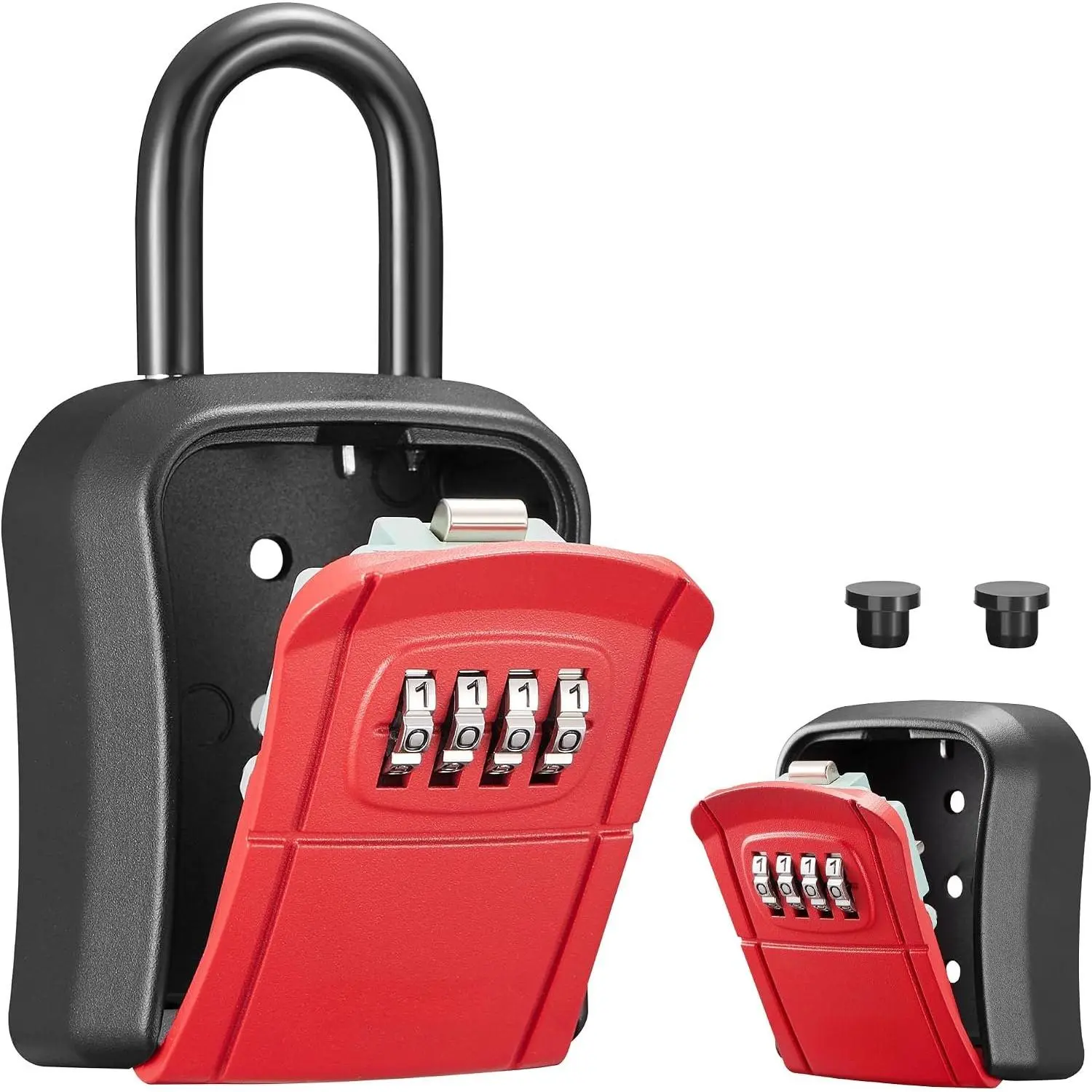 Key Lock Box Outdoor 4 Digit Code Combination Lockbox House 1