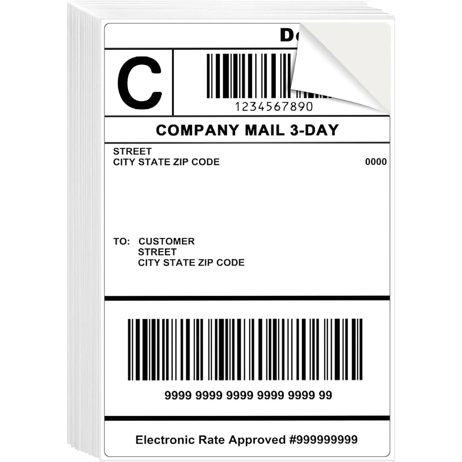 4x6 Pre-Cut Mailing Shipping Labels 50 Labels 50 Sheets