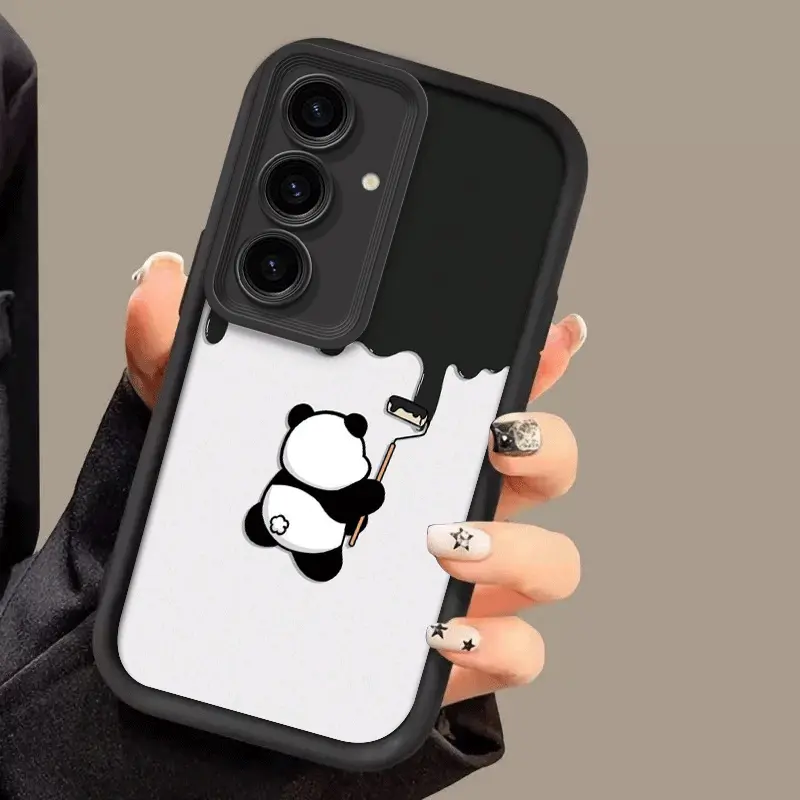 Phone Case - Panda Graffiti New Phone Case for Samsung Galaxy S25Ultra/S25Plus/S25/S24Ultra/S24Plus/S24Fe/S24/S23Ultra/S23Fe/S23/S23+/S22Ultra/S22/S22+/S21Ultra/S21Fe/A73/A72/A71/A70/A56/A55/A54/A53/A52/A35/A34/A33/A32/A31/A25/A24/A23/A15 for Men an