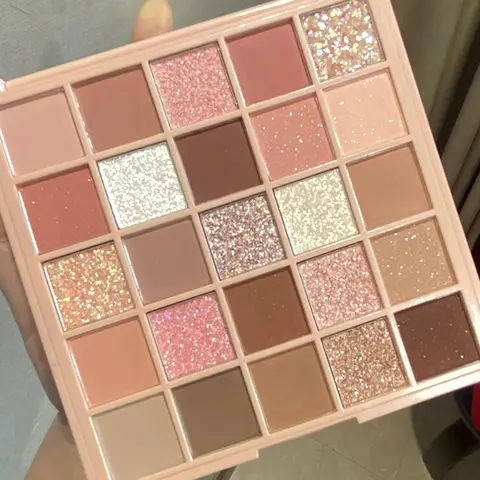 25 Color Eyeshadow Palette, Earth Tone High Pigmented Smooth Eye Makeup Powder for Daily Use & Party, Holidays and Birthday for Girls Gift, Highly Pigmented Palette