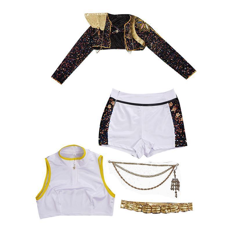 KPop Demon Hunter Gold Outfit  | Fantasy Cosplay Costume for Stage, Party & Dance Performances Clothes