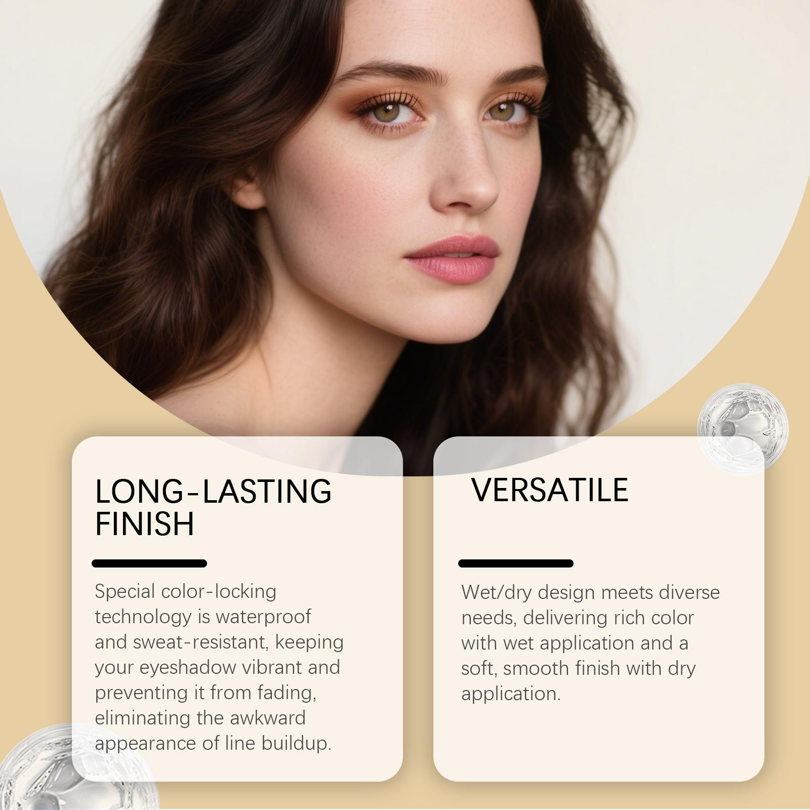 Matte Single-Color Eyeshadow (Midcentury), Natural Color Display, Not Easy To Smudge, Portable For Touch-Up Eyeshadow