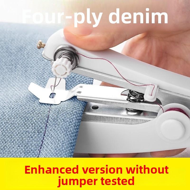 Portable Manual Mini Sewing Machine for Home Handheld Simple Sewing Machine for Clothes Pocket Sized Small Tailoring Machine