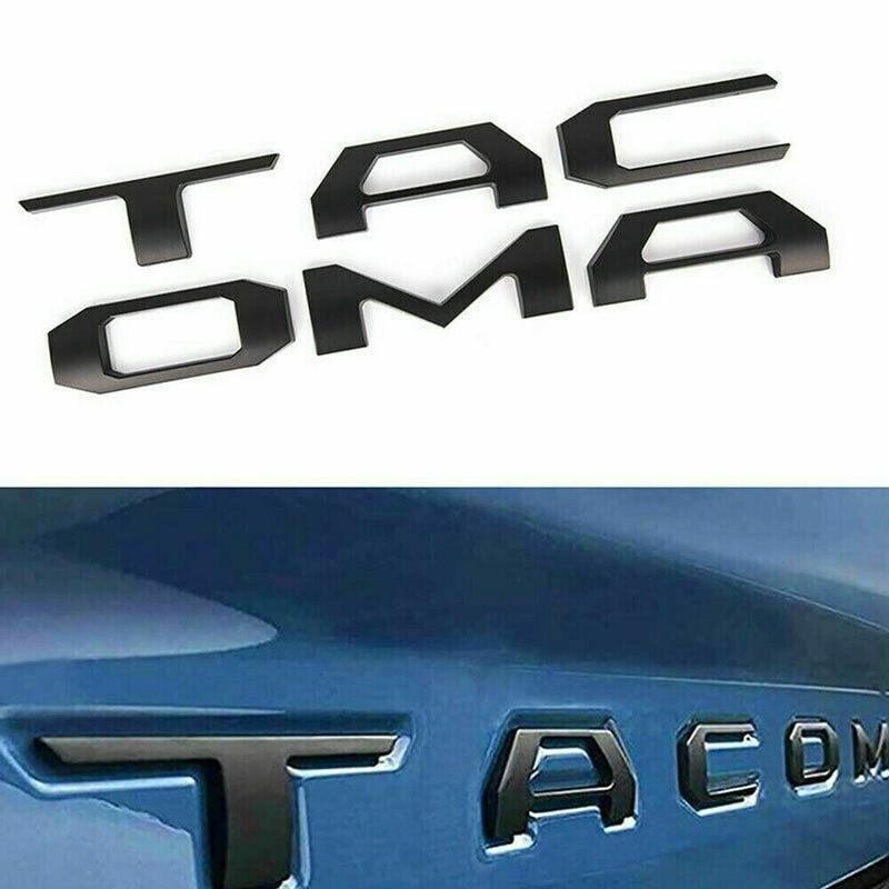 3D Red Tailgate Letters for Toyota Tacoma 2024-2026, OEM-Style Rear Emblem Badge, No-Drill Easy Install ABS Plastic, Weatherproof Truck Bed Decor, Instant Tailgate Upgrade for 4th Gen Tacoma