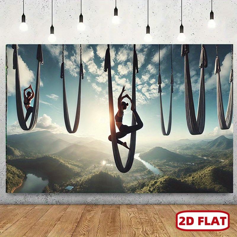 1pc Aerial yoga Backdrop wall hanging fabric, 8x6ft backdrop decor, Room, Photo Studio props - Multi-purpose Room banner decor for home decor, parties, studios, home & garden, outdoor celebrations