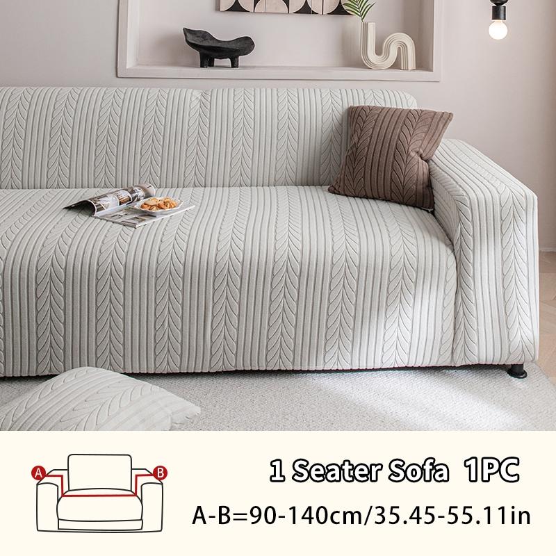 High-Density Thickened Sofa Cover with Leaf Pattern, Easy-Clean Pet-Resistant Protector, Durable Furniture Protection, Universal Sofa Protector