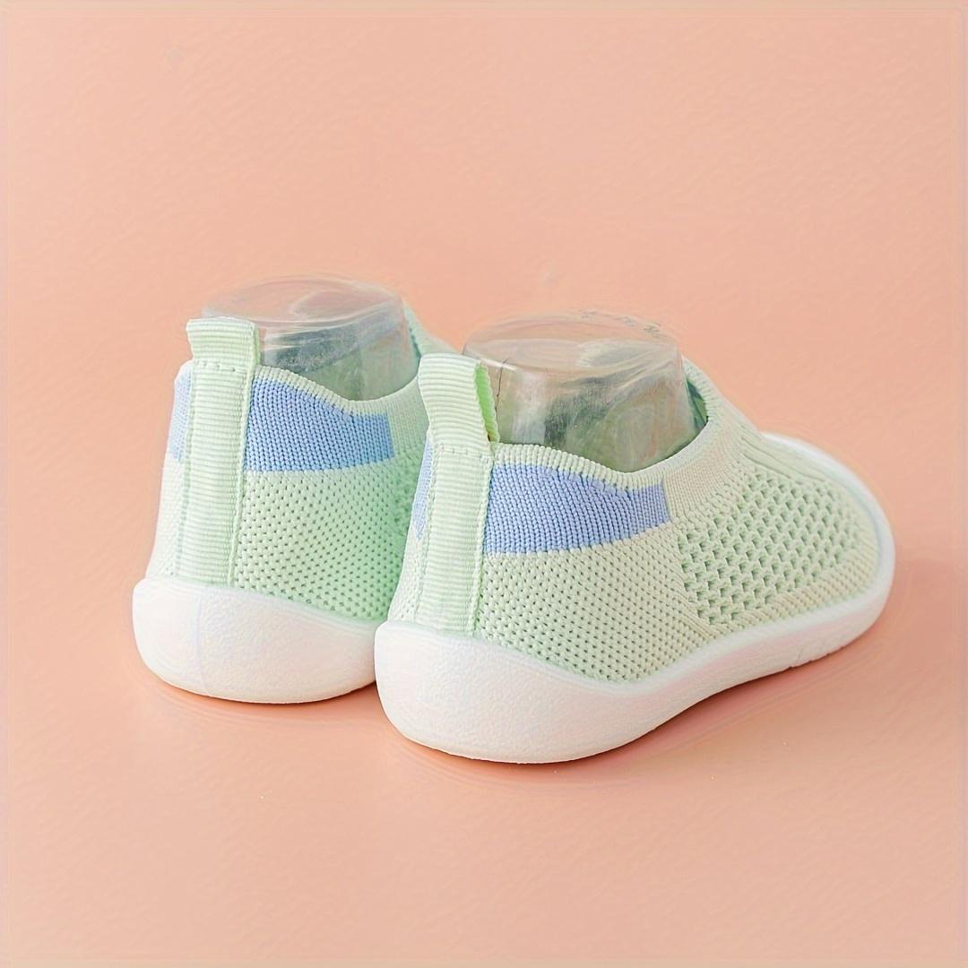 New(New)A Pair of Fashionable Breathable Mesh Solid Color Baby Walking Shoes, New Summer 2026 Style with Soft Anti-Slip Sole, 0-24 Months Slip On Toddler Training Shoes in Multiple Colors