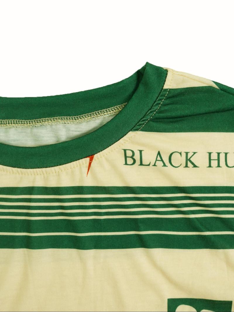 Women's Letter Print Round Neck Tee, Casual Style Tee, Fashion Casual Crew Neck T-shirt for Daily Holiday Vacation Outdoor Wear, Ladies Clothes for Summer, Top