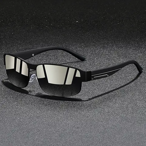 Fashionable retro metal framed men's square glasses,provide multiple color options,nose pad adopt rubber material,comfortable fit closely design,suitable for driving and travel,must-have for leisure business, Stylish Sunglasses