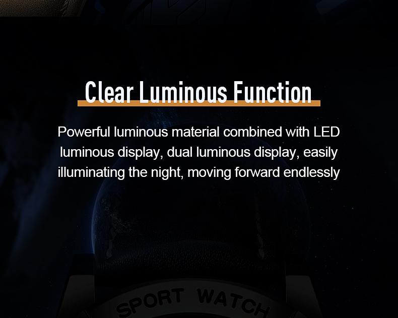 Men's Military Sport Digital Analog Quartz Watch - 50M Waterproof Wristwatch with LED Backlight, Dual Time, Alarm, Stopwatch, Tactical Outdoor Watch for Men, Brown Leather Strap, Perfect Gift for Him